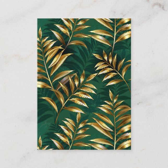 Seamless pattern with golden ferns begleitkarte (Vorderseite)