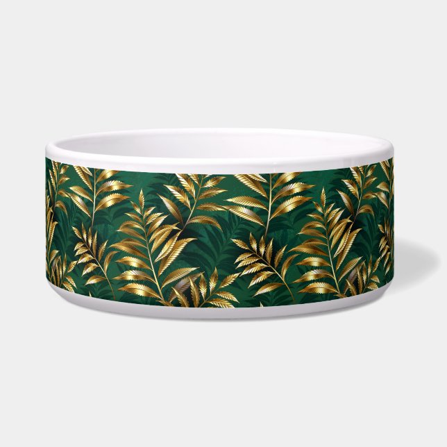 Seamless pattern with golden ferns napf (Vorderseite)