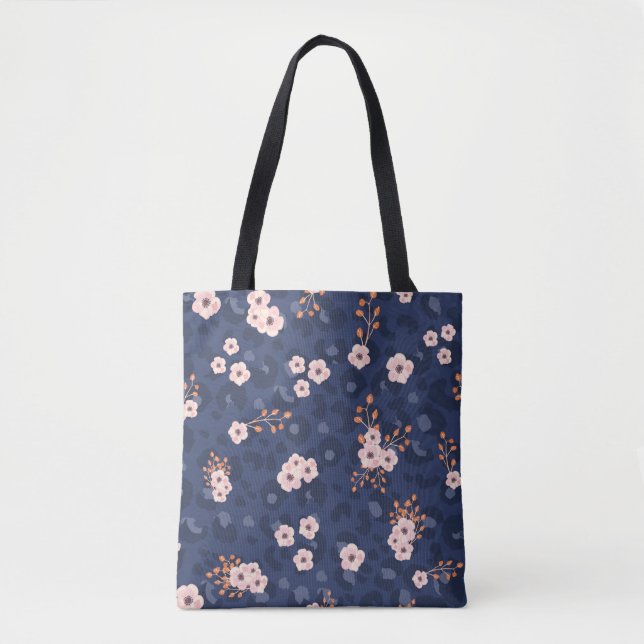 Seamless pattern with leopard skin and pink small  (Vorderseite)