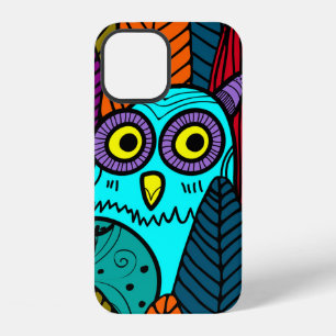 seamless pattern with owls and leaves 4seamless,b iPhone 12 hülle