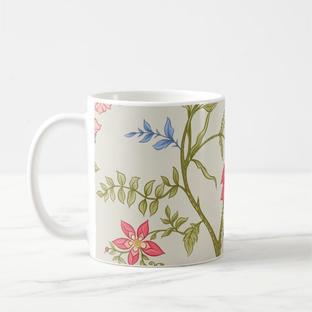 Seamless pattern with stylized ornamental flowers  kaffeetasse (Links)