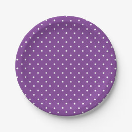 Seamless purple background polka dot pattern  pappteller