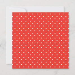 Seamless red background polka dot pattern dankeskarte