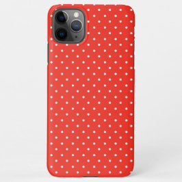 Seamless red background polka dot pattern iPhone 11Pro max hülle