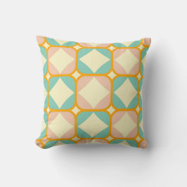 Seamless retro pattern with rounded squares kissen