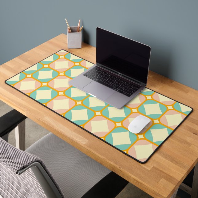 Seamless retro pattern with rounded squares schreibtischunterlage (Büro 2)