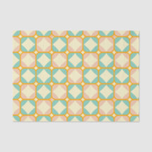 Seamless retro pattern with rounded squares
