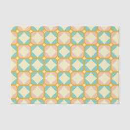 Seamless retro pattern with rounded squares seidenpapier