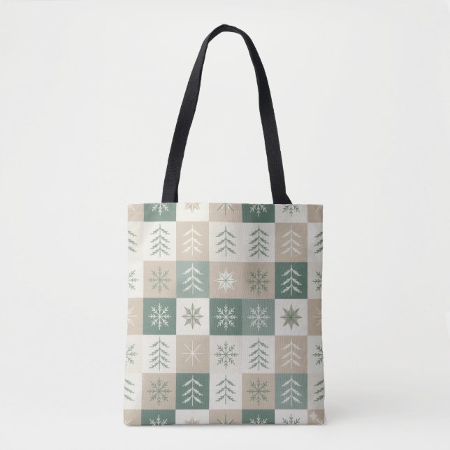 Seamless Scandinavian Christmas tree pattern (Vorderseite)