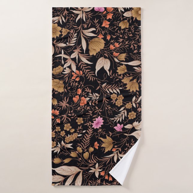 Seamless schönes Paisley-Blumenmuster Badehandtuch (Badehandtuch)