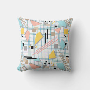 Seamless school geometric memphis shapes pattern s kissen