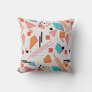 Seamless school geometric memphis shapes pattern s kissen