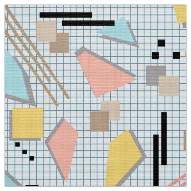 Seamless school geometric memphis shapes pattern s stoff (Muster)