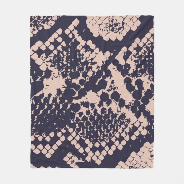 Seamless Snakeskin Patternsnake, seamless, skin, p Fleecedecke (Vorderseite)