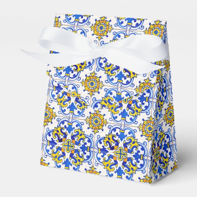 Seamless Traditional portugiesisches Azulejo-Muste Geschenkschachtel (Vorderseite)