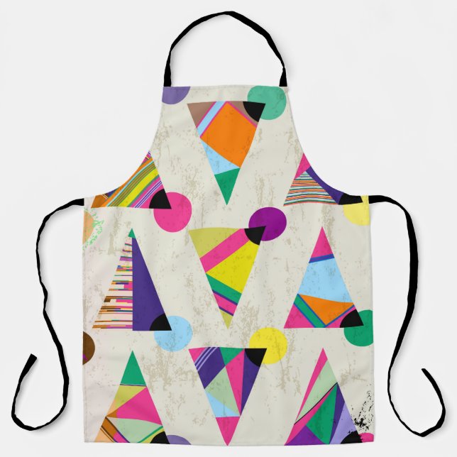 seamless triangle pattern background, hipster retr schürze (Vorderseite)