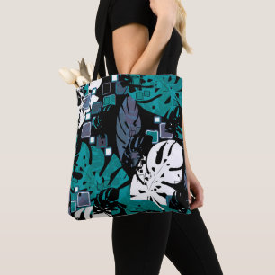 Seamless Tropical Dschungle Blätter Monstera Palm 