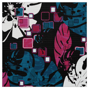 Seamless Tropical Dschungle Blätter Monstera Palm  Stoff