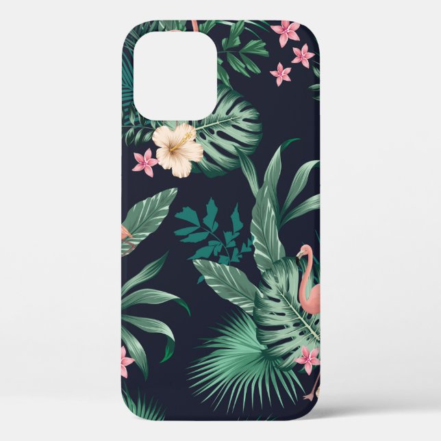  seamless tropical pattern with lush foliage, flow Case-Mate iPhone hülle (Rückseite)