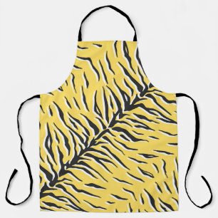 Seamless vintage black and yellow tiger pattern. S Schürze