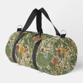 Seamless vintage botanical pattern duffle bag