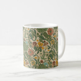 Seamless vintage botanical pattern kaffeetasse