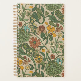 Seamless vintage botanical pattern  planer
