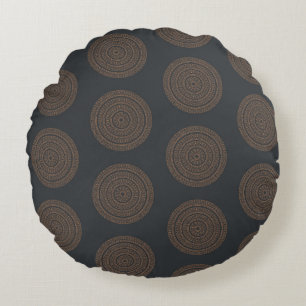 Seamless vintage mandalas. Vintage decorative elem Rundes Kissen