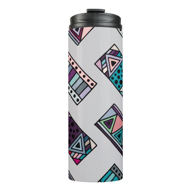 Seamless vintage pattern. geometrical background w thermosbecher (Vorderseite)