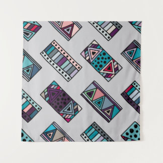 Seamless vintage pattern. geometrical background w wandteppich