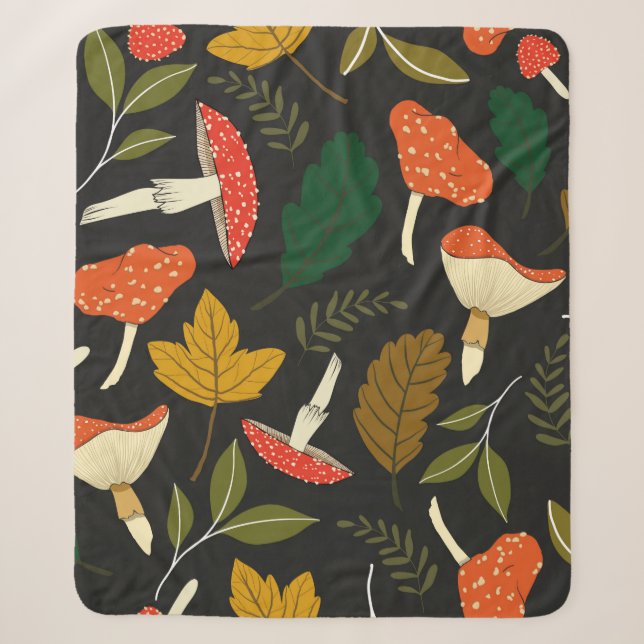 seamless vintage repeat pattern with various illus sherpadecke (Vorderseite)