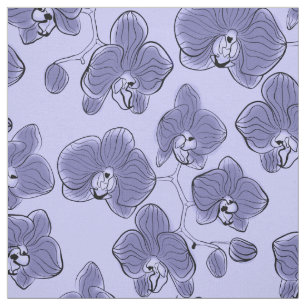 Seamless wassercolor orchius phalaenopsis Blume b Stoff