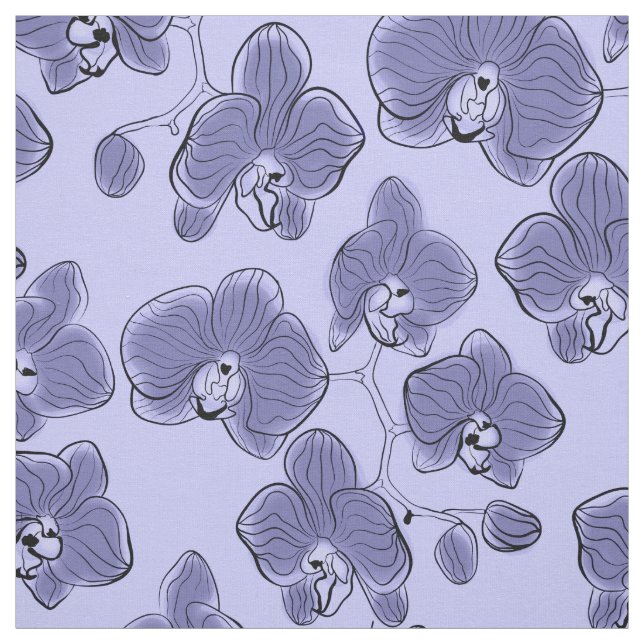 Seamless wassercolor orchius phalaenopsis Blume b Stoff (Muster)