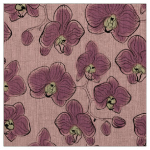 Seamless wassercolor orchius phalaenopsis Blume b Stoff