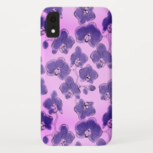 Seamless wassercolor orchius phalaenopsis Blume Case-Mate iPhone Hülle