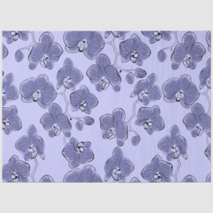 Seamless wassercolor orchius phalaenopsis Blume Seidenpapier