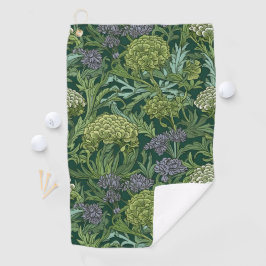 Seamless William Morris style floral pattern Golfhandtuch