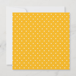 Seamless yellow-orange polka dot pattern dankeskarte
