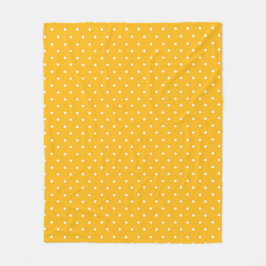 Seamless yellow-orange polka dot pattern fleecedecke