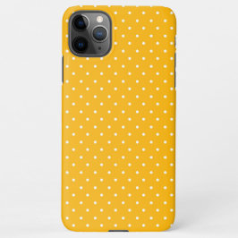 Seamless yellow-orange polka dot pattern iPhone 11Pro max hülle