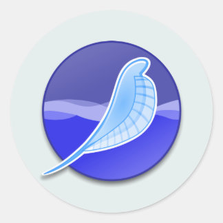 SeaMonkey Logo Runder Aufkleber