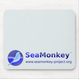 SeaMonkey Projekt - horizontales Logo Mousepad