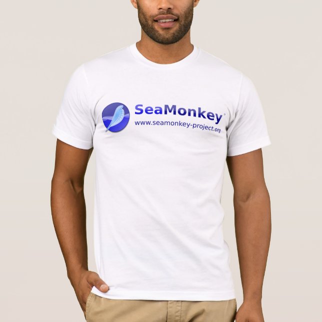 SeaMonkey Projekt - horizontales Logo T-Shirt (Vorderseite)