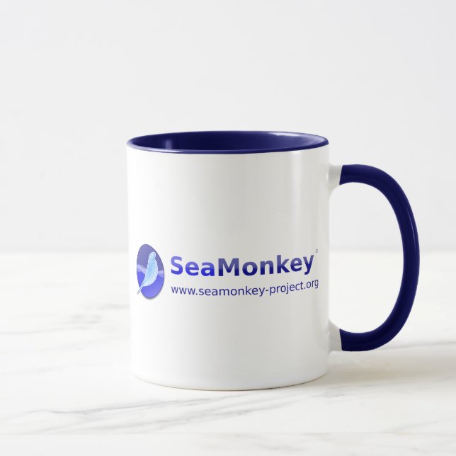 SeaMonkey Projekt - horizontales Logo Tasse (Rechts)