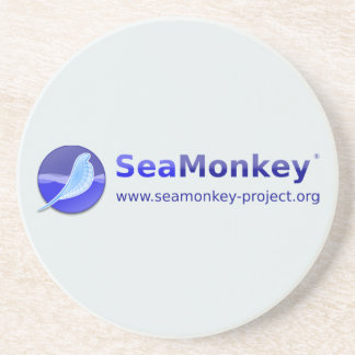 SeaMonkey Projekt - vertikales Logo Sandstein Untersetzer