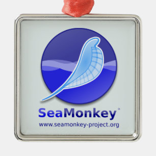 SeaMonkey Projekt - vertikales Logo Silbernes Ornament