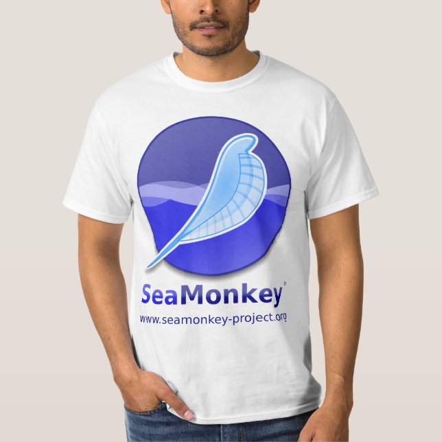 SeaMonkey Projekt - vertikales Logo T-Shirt (Vorderseite)