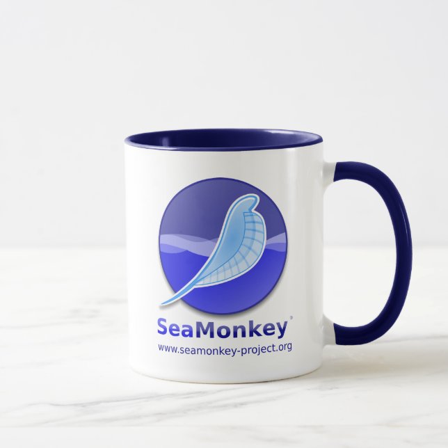 SeaMonkey Projekt - vertikales Logo Tasse (Rechts)
