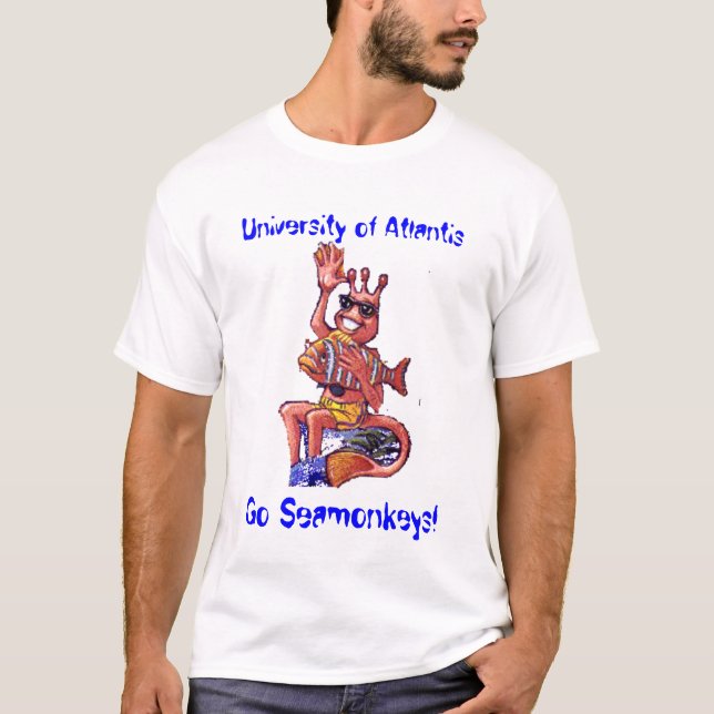 seamonkey, Universität von Atlantis, gehen T-Shirt (Vorderseite)