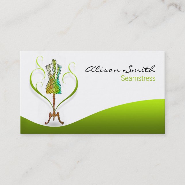 Seamstress business card visitenkarte (Vorderseite)